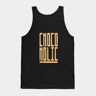 Chocoholic Typography Tank Top